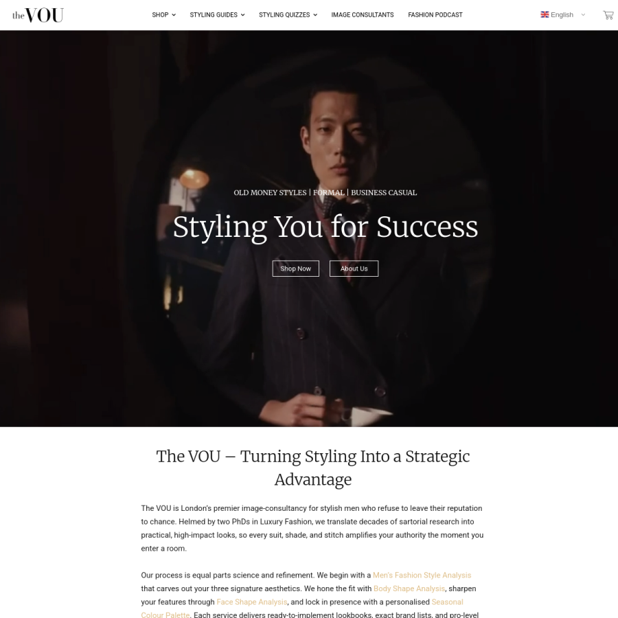 thevou.com homepage screenshot