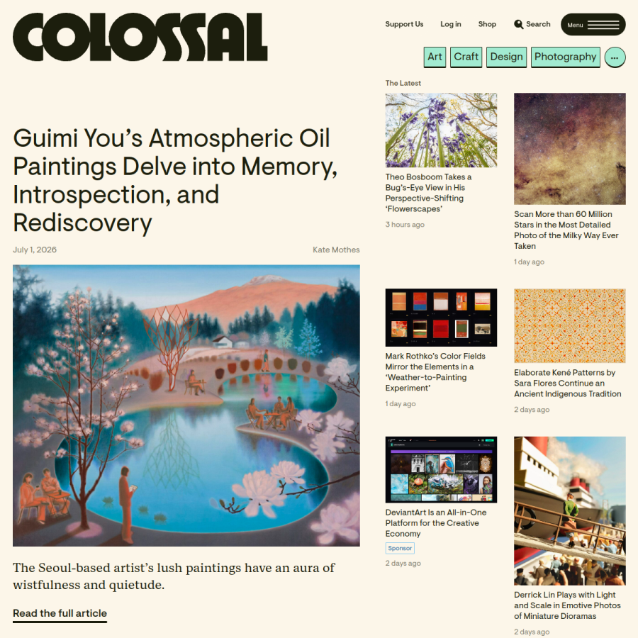 thisiscolossal.com homepage screenshot