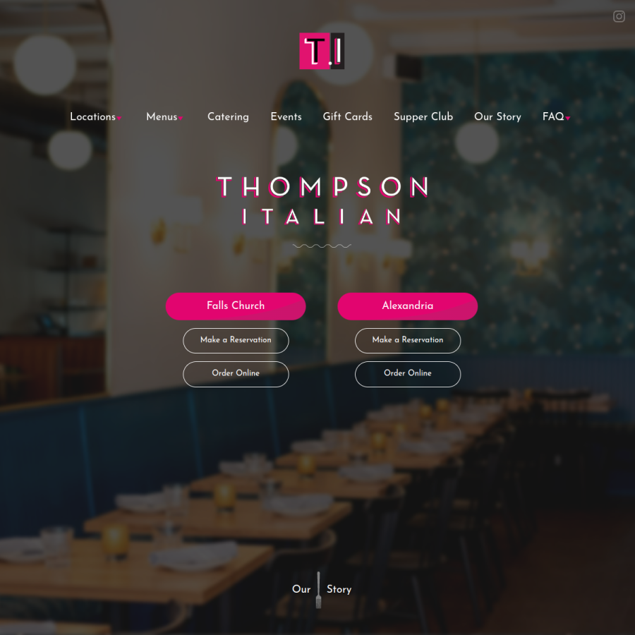 thompsonitalian.com homepage screenshot