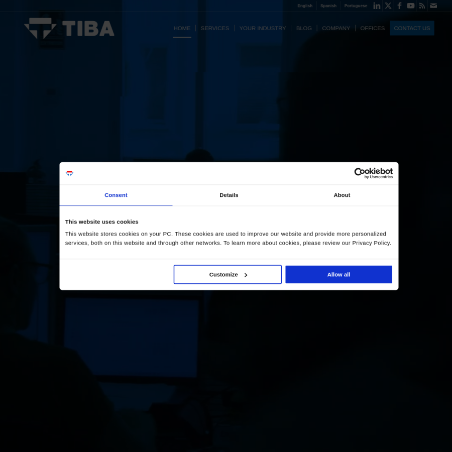 tibagroup.com homepage screenshot