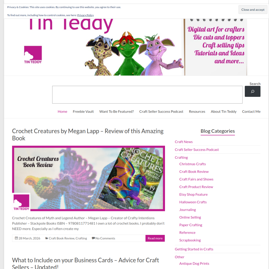 tinteddy.com homepage screenshot