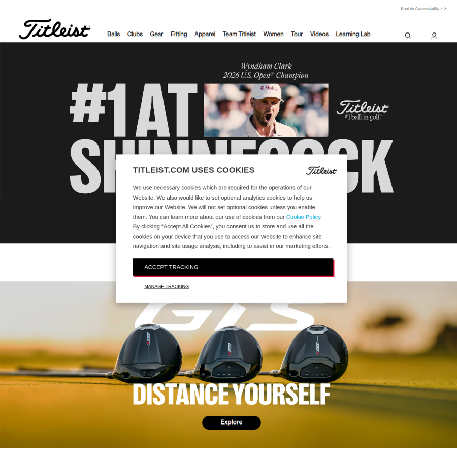 titleist.co.th homepage screenshot