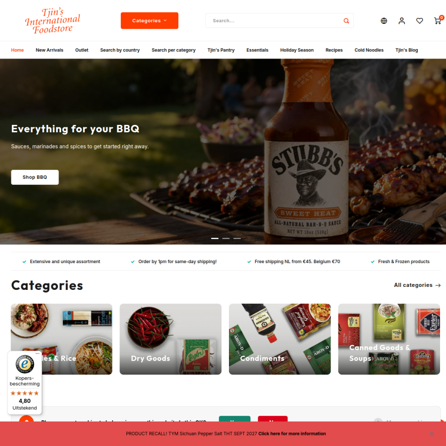 tjinstoko.eu homepage screenshot