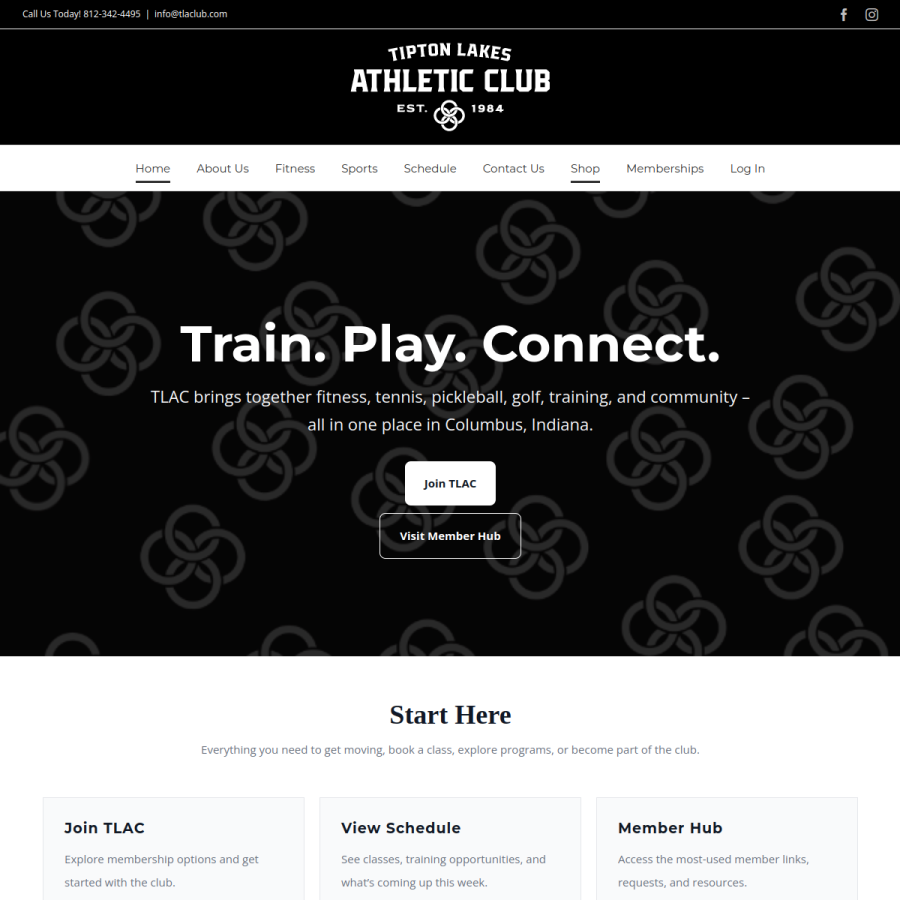 tlaclub.com homepage screenshot