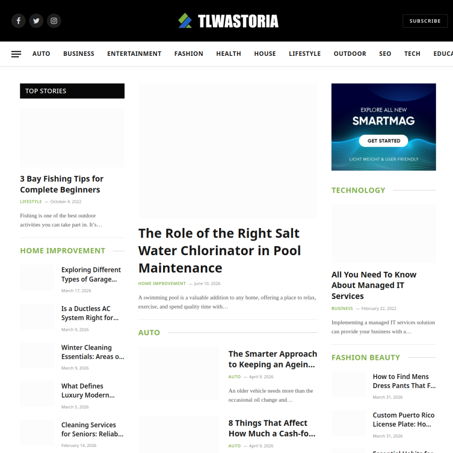 tlwastoria.com homepage screenshot
