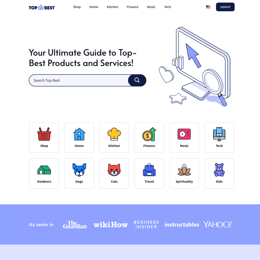 top-best.com homepage screenshot