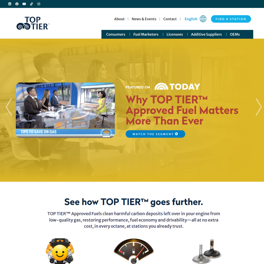 toptiergas.com homepage screenshot