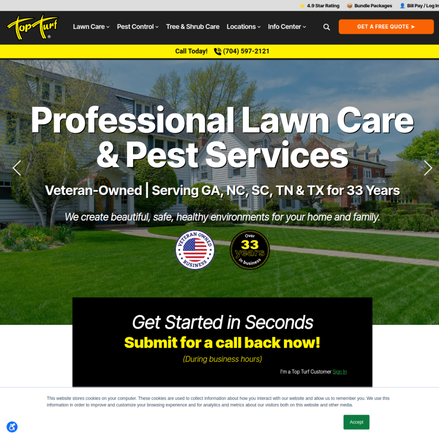 topturf.net homepage screenshot
