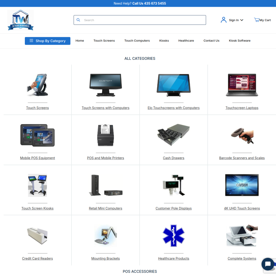touchwindow.com homepage screenshot