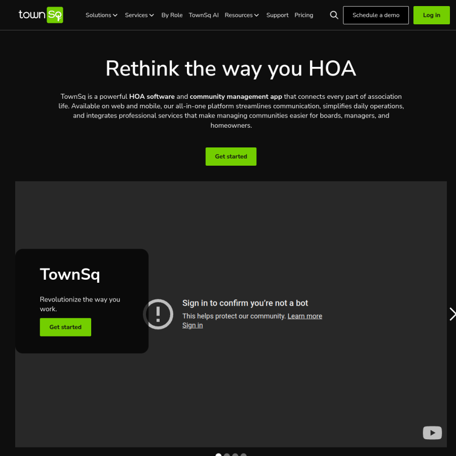 townsq.io homepage screenshot