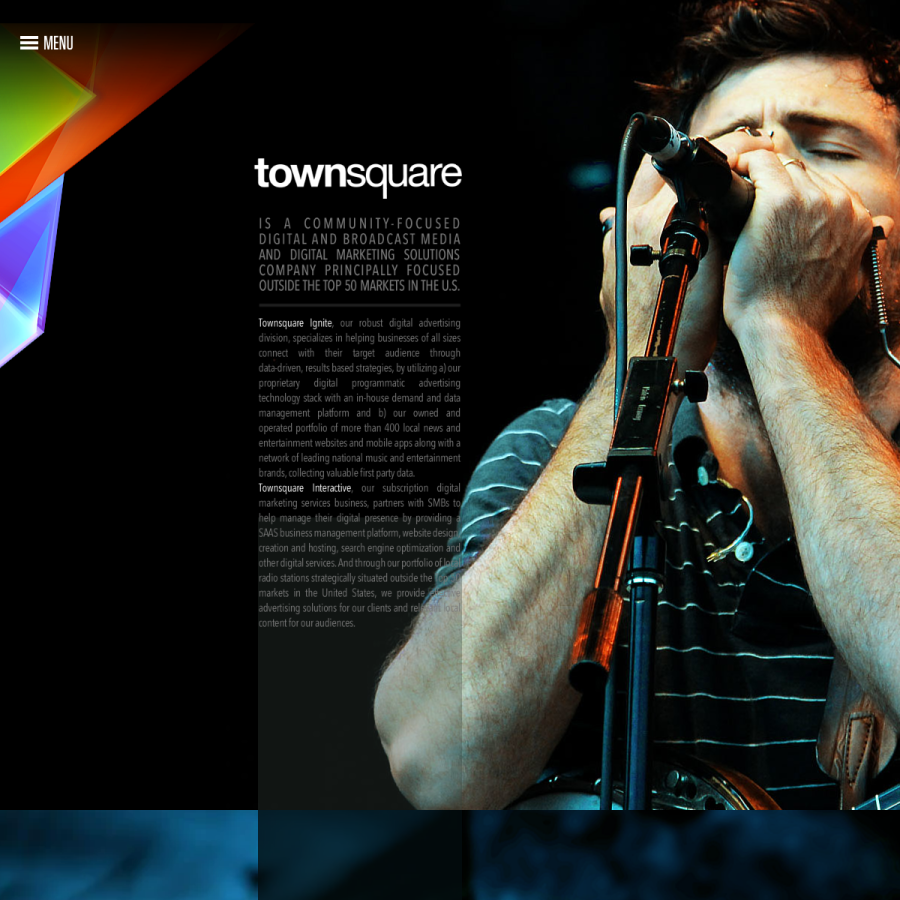 townsquaremedia.com homepage screenshot