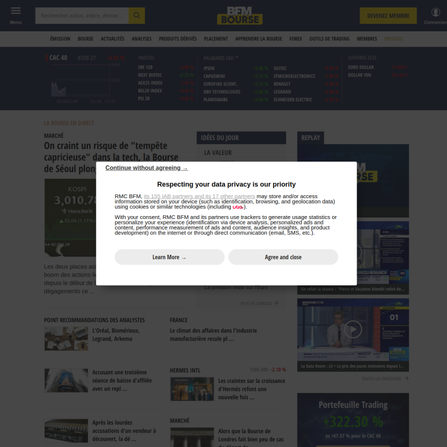 tradingsat.com homepage screenshot