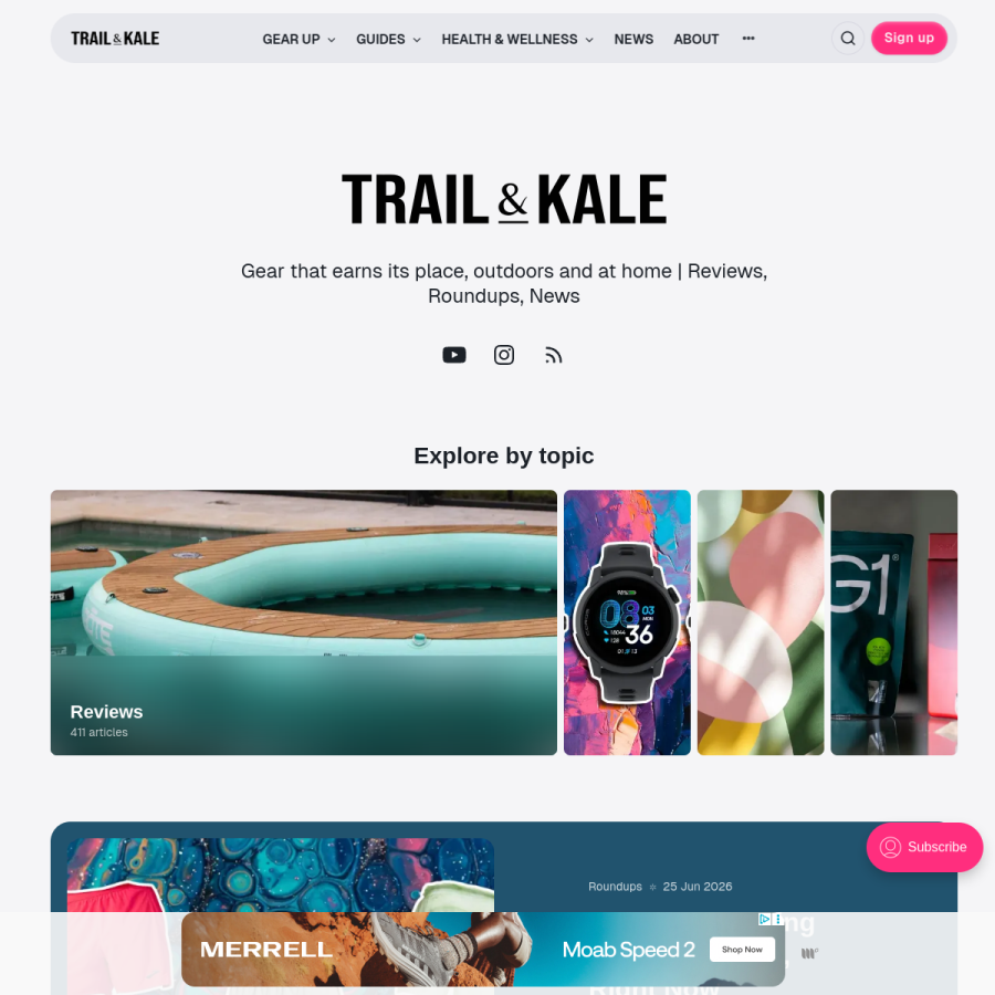 trailandkale.com homepage screenshot