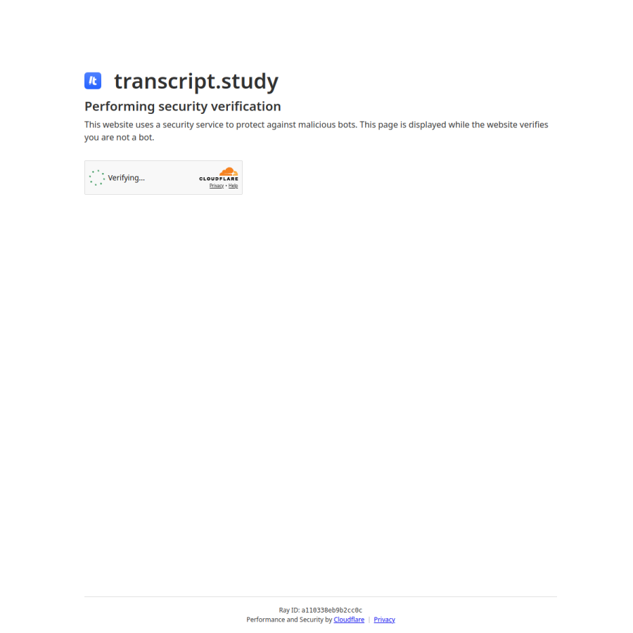 transcript.study homepage screenshot
