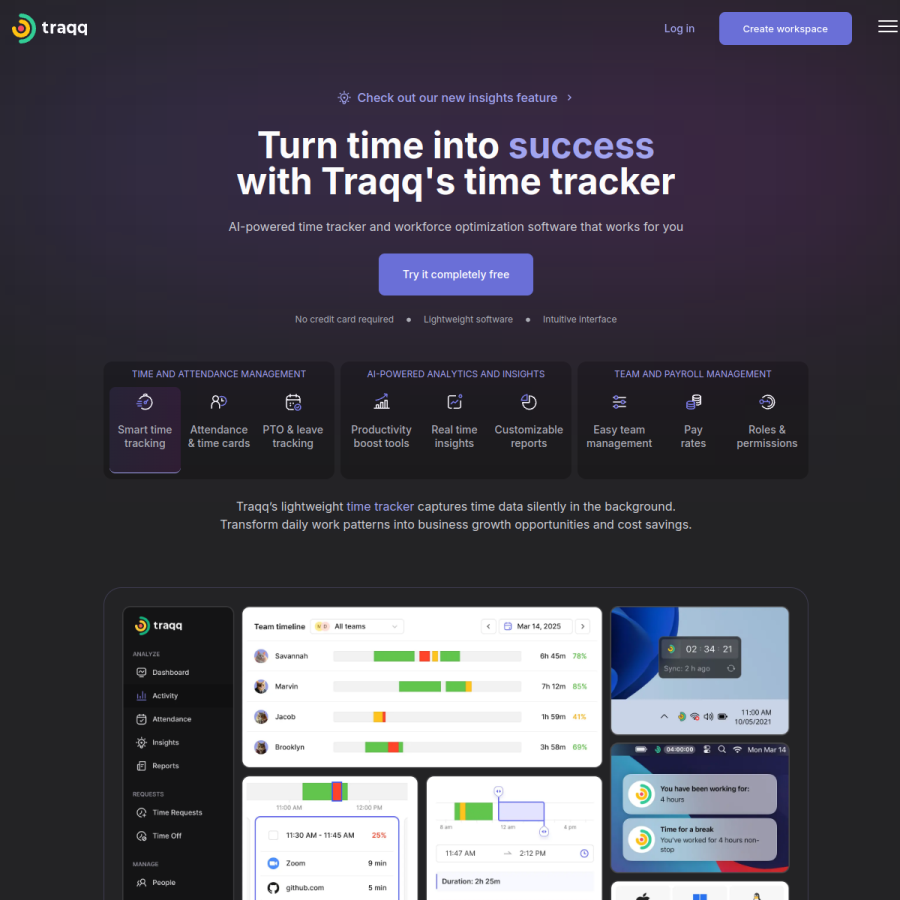 traqq.com homepage screenshot