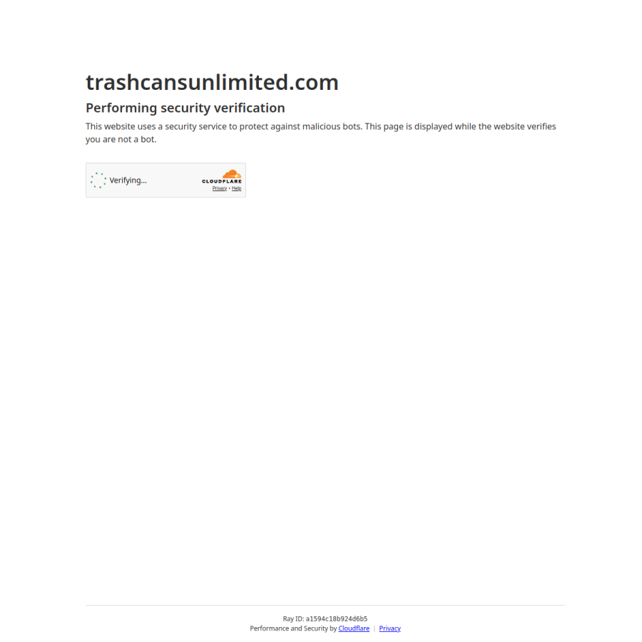 trashcansunlimited.com homepage screenshot