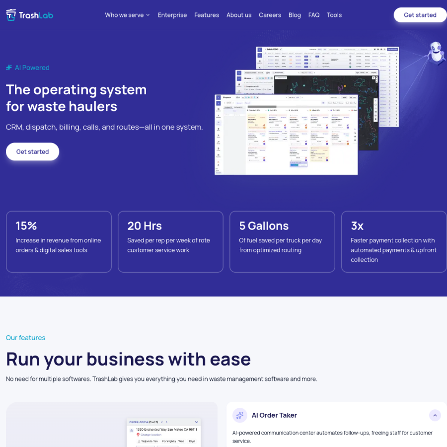 trashlab.com homepage screenshot