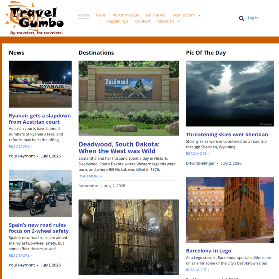 travelgumbo.com homepage screenshot
