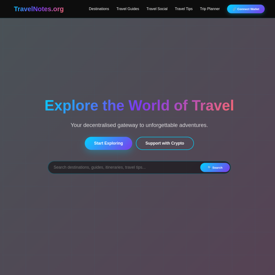 travelnotes.org homepage screenshot