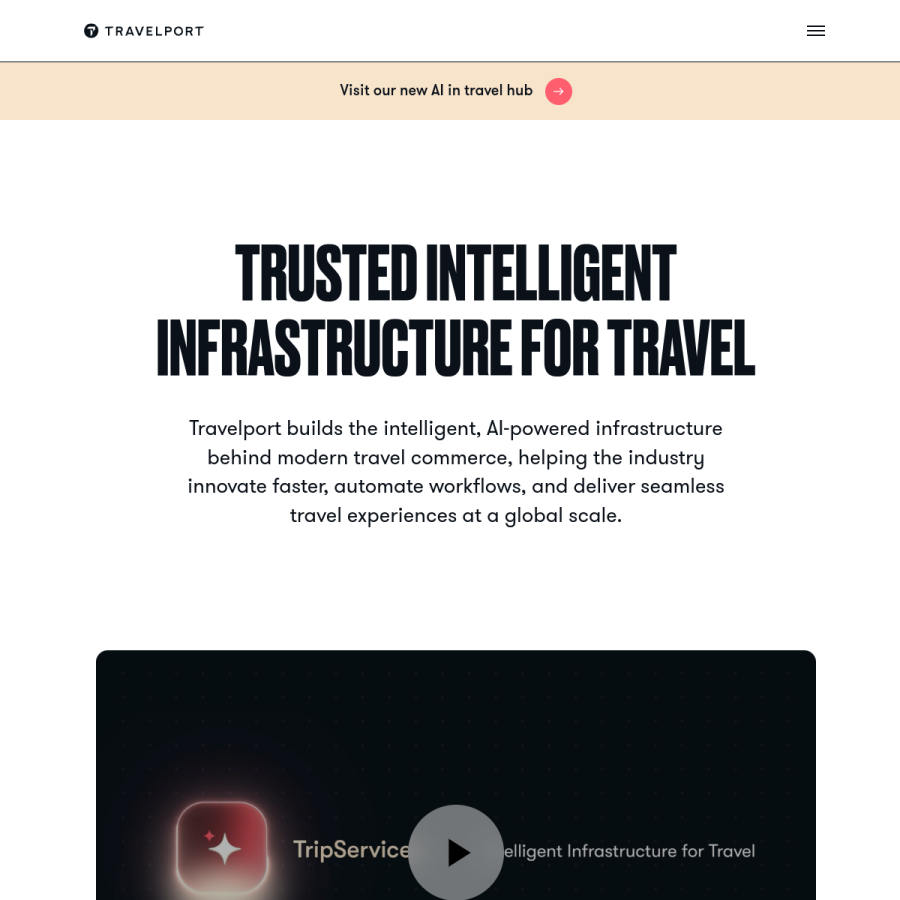 travelport.com homepage screenshot