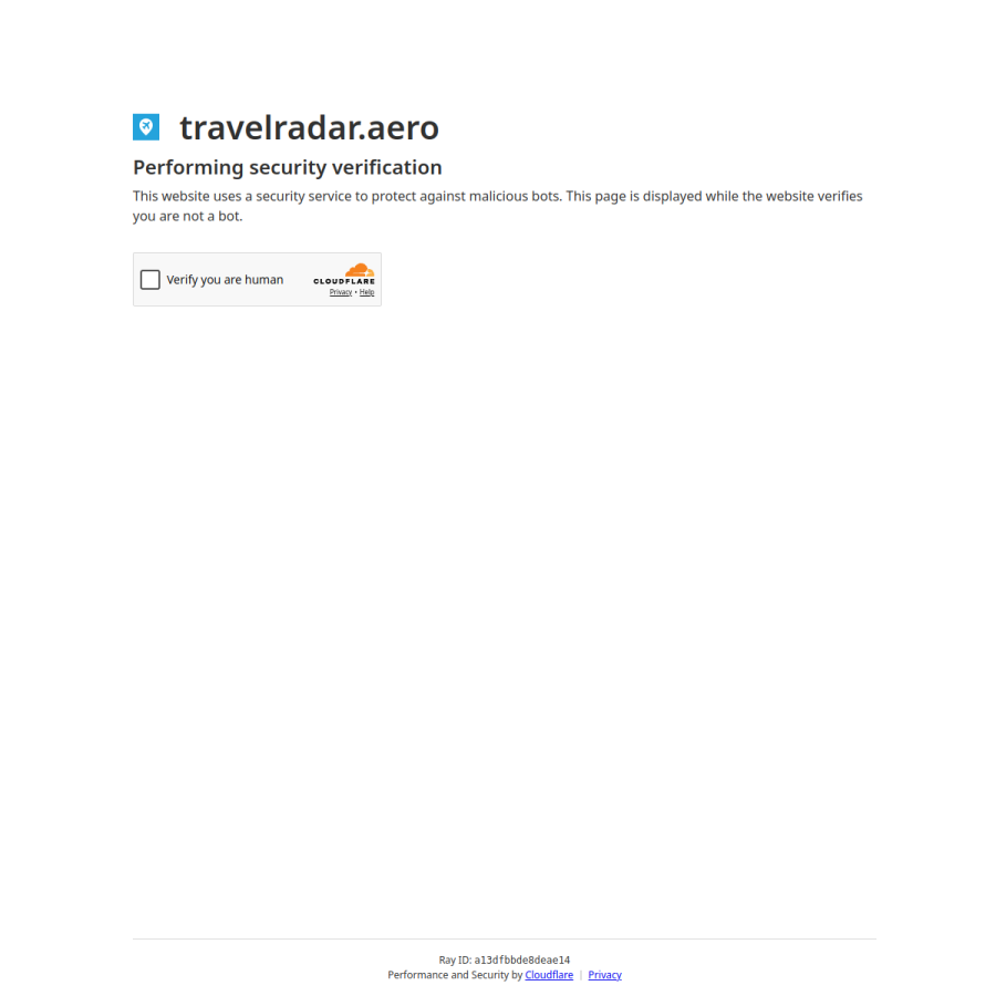 travelradar.aero homepage screenshot