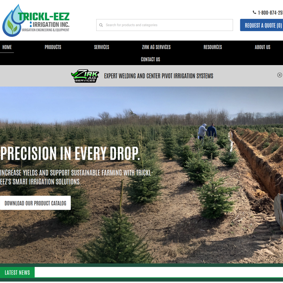 trickl-eez.com homepage screenshot