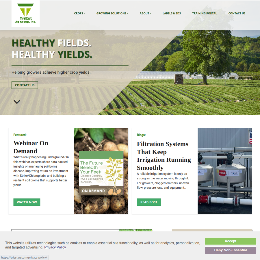 triestag.com homepage screenshot