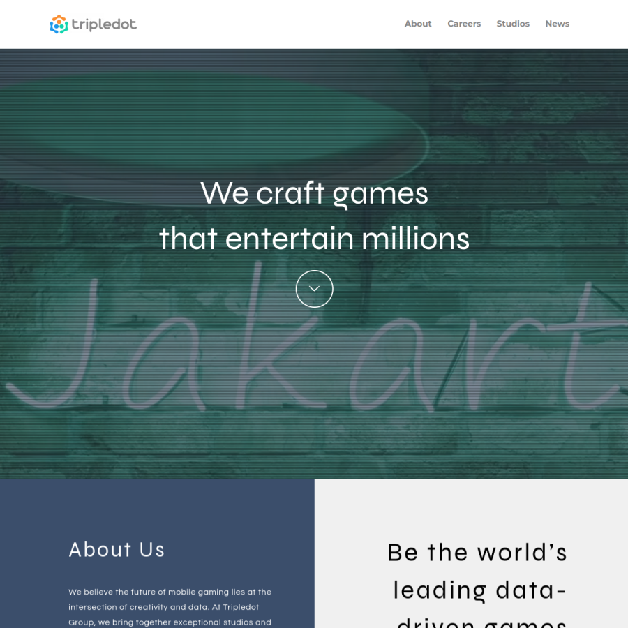 tripledotstudios.com homepage screenshot