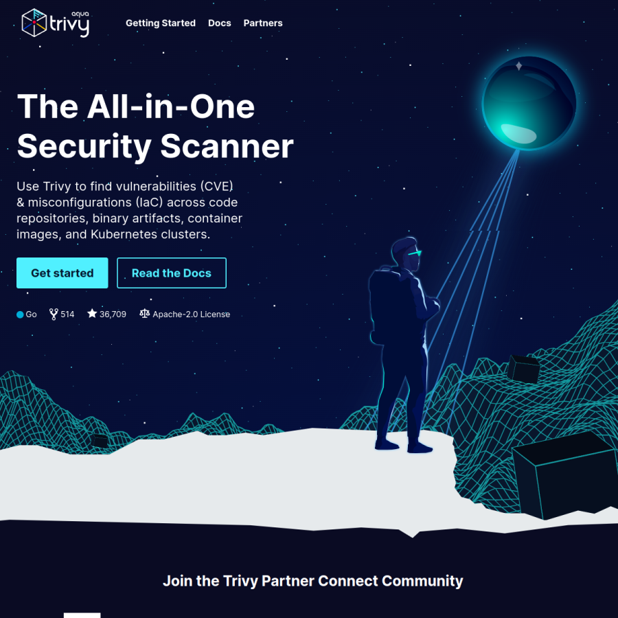trivy.dev homepage screenshot
