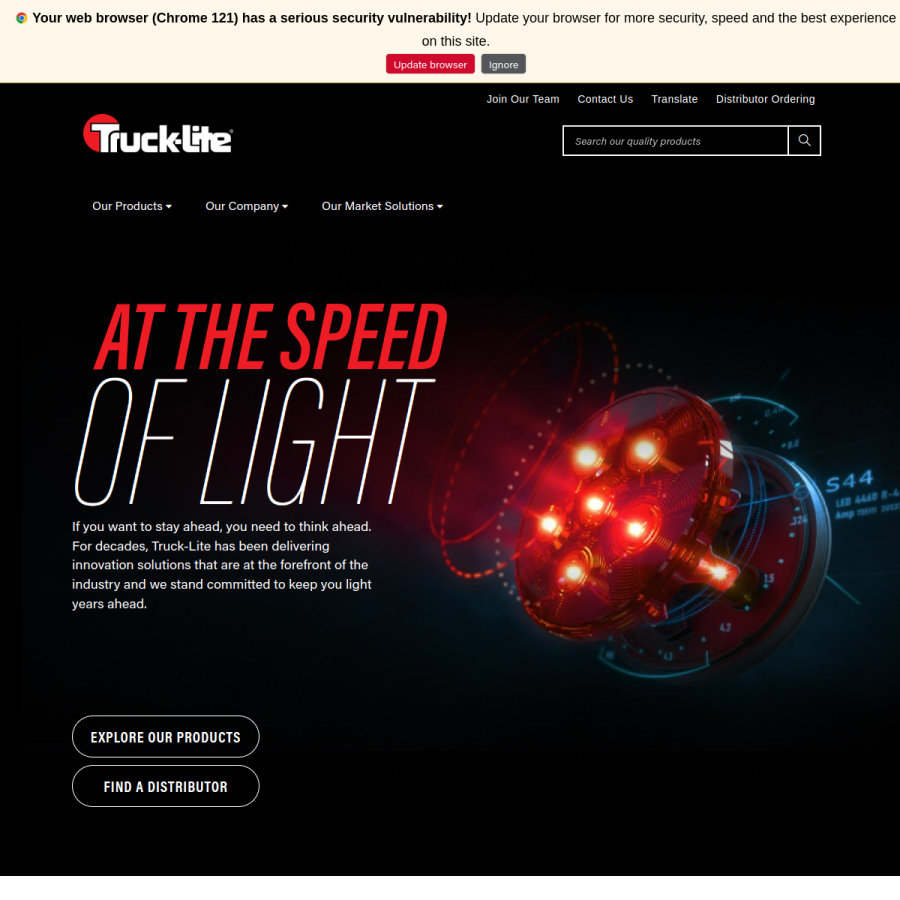 truck-lite.com homepage screenshot