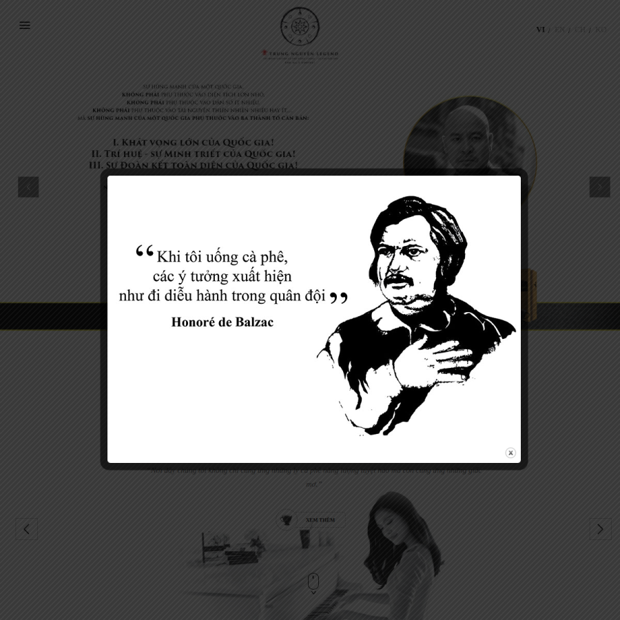 trungnguyenlegend.com homepage screenshot