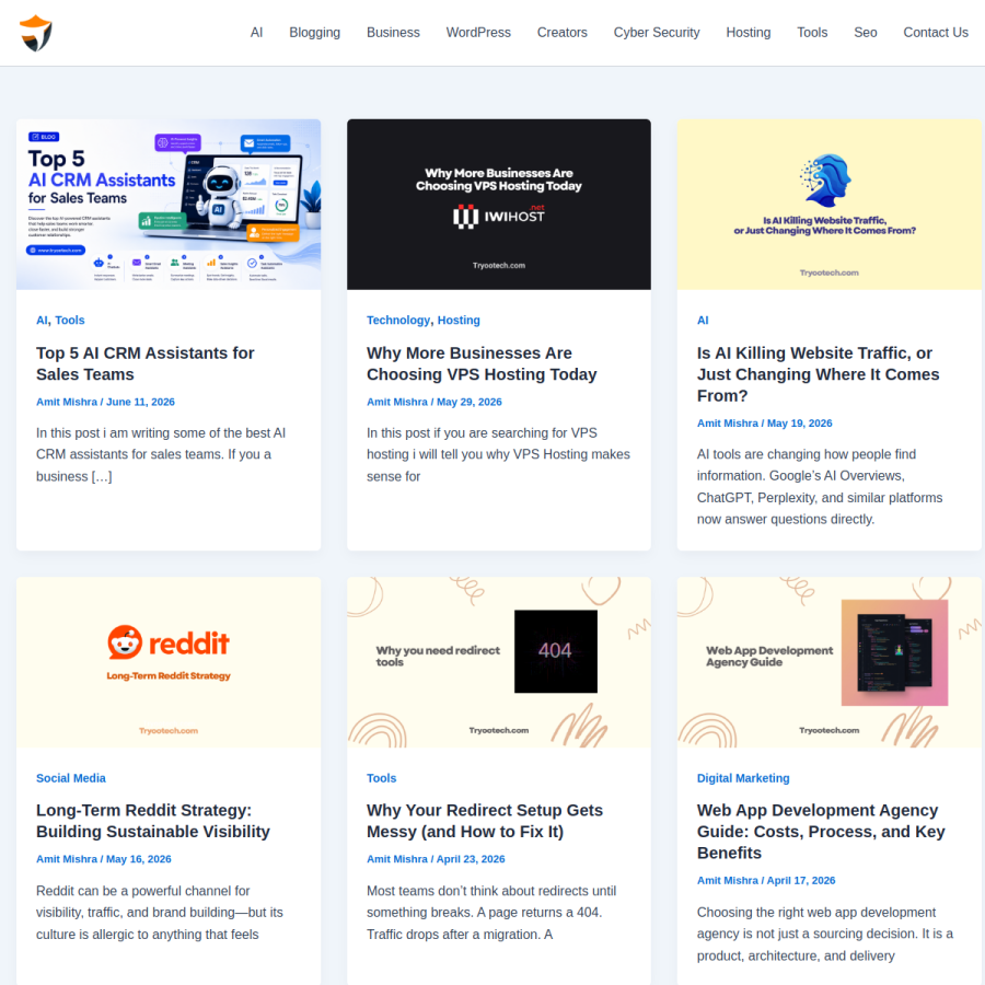 tryootech.com homepage screenshot