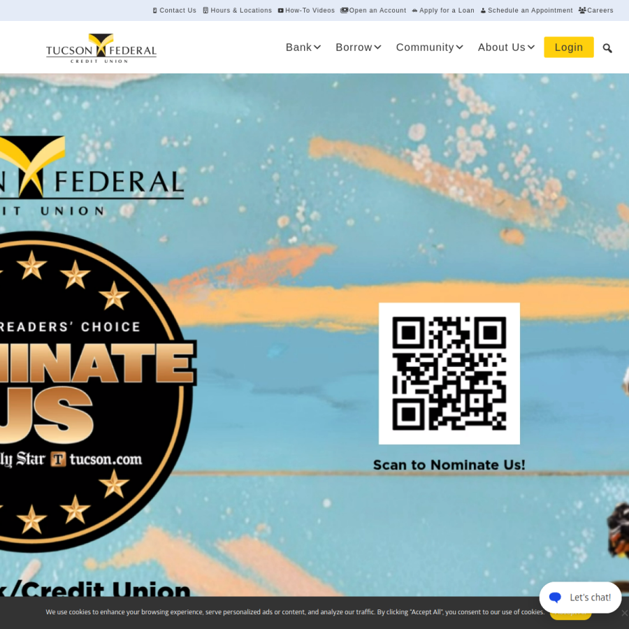 tucsonfcu.com homepage screenshot