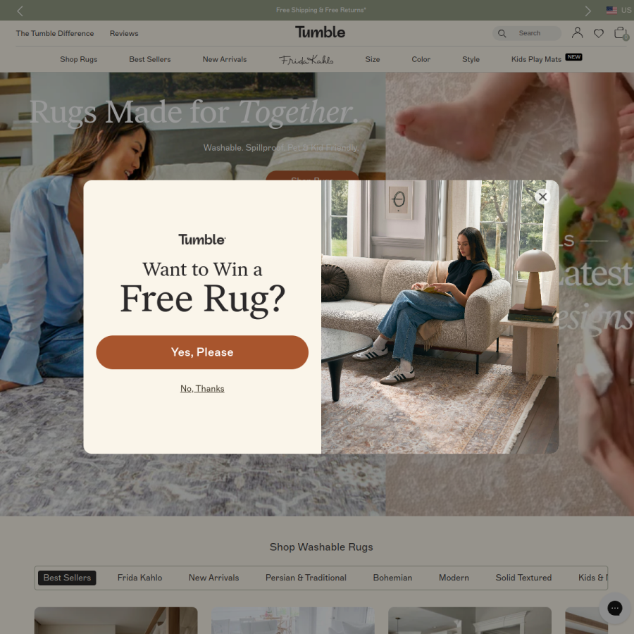 tumbleliving.com homepage screenshot