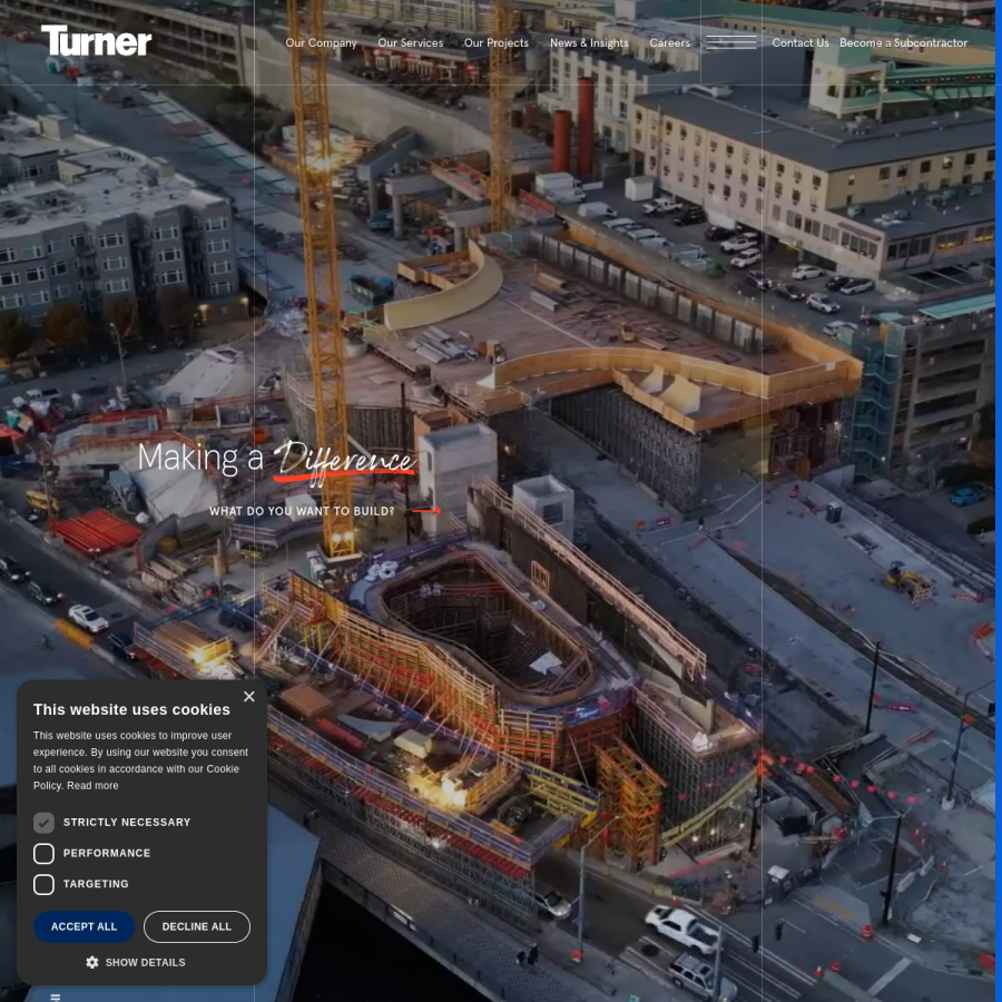 turnerconstruction.com homepage screenshot
