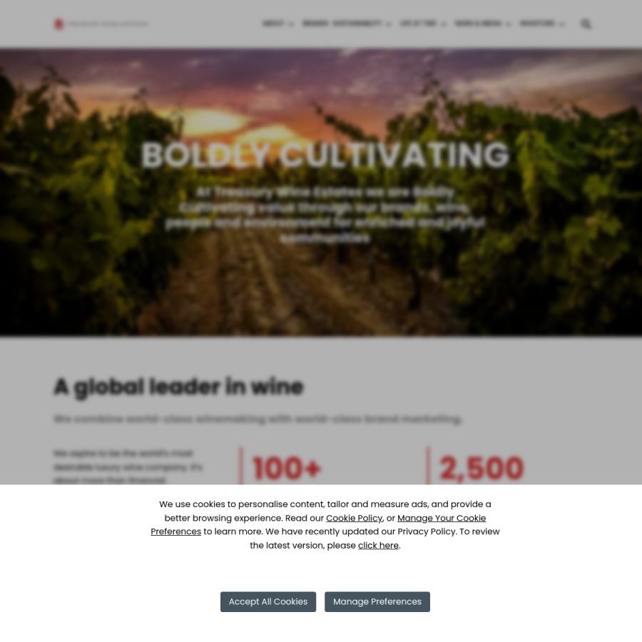 tweglobal.com homepage screenshot