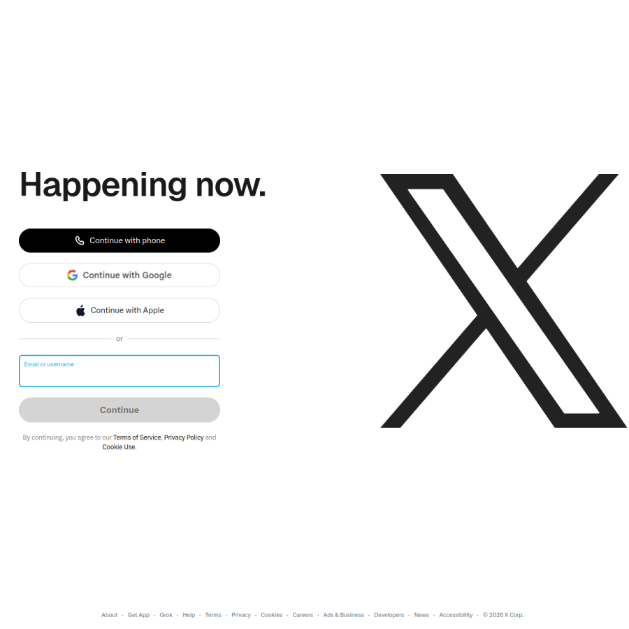 twitter.com homepage screenshot