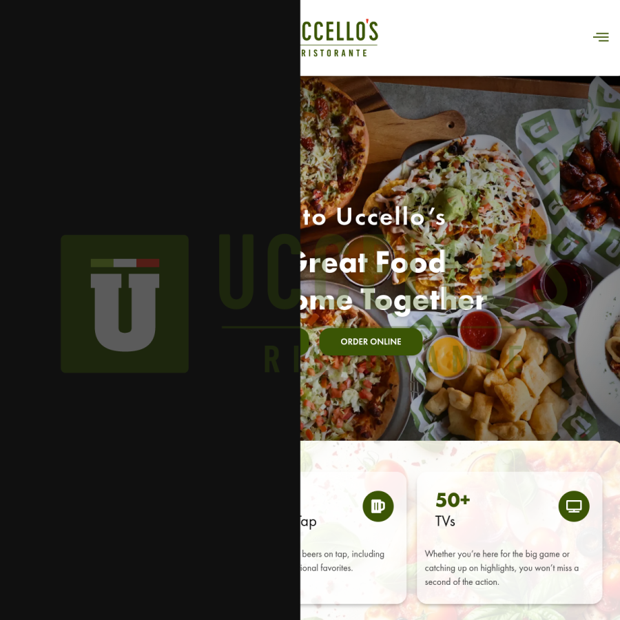 uccellos.com homepage screenshot