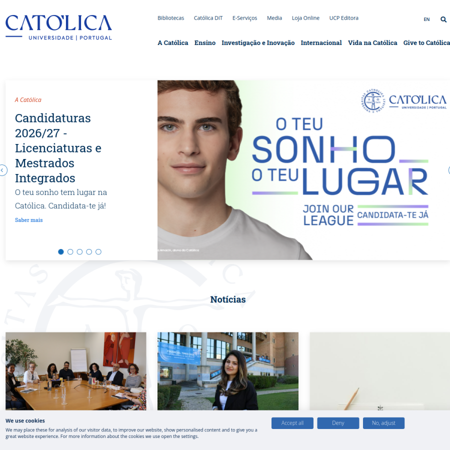 ucp.pt homepage screenshot