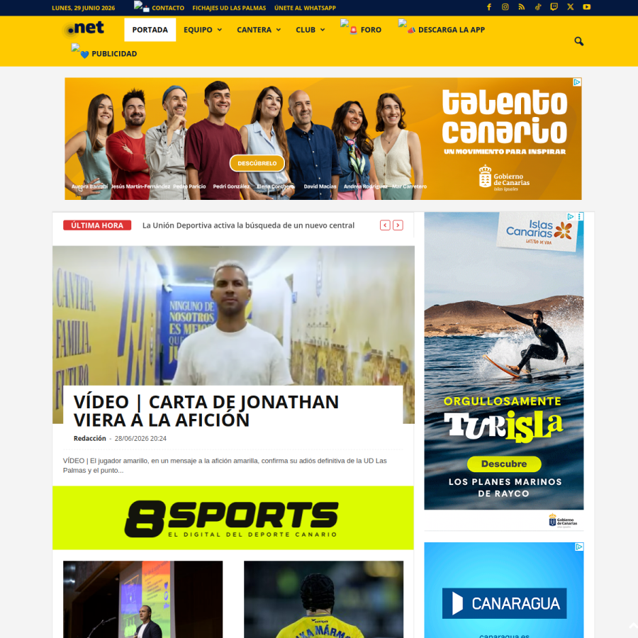 udlaspalmas.net homepage screenshot