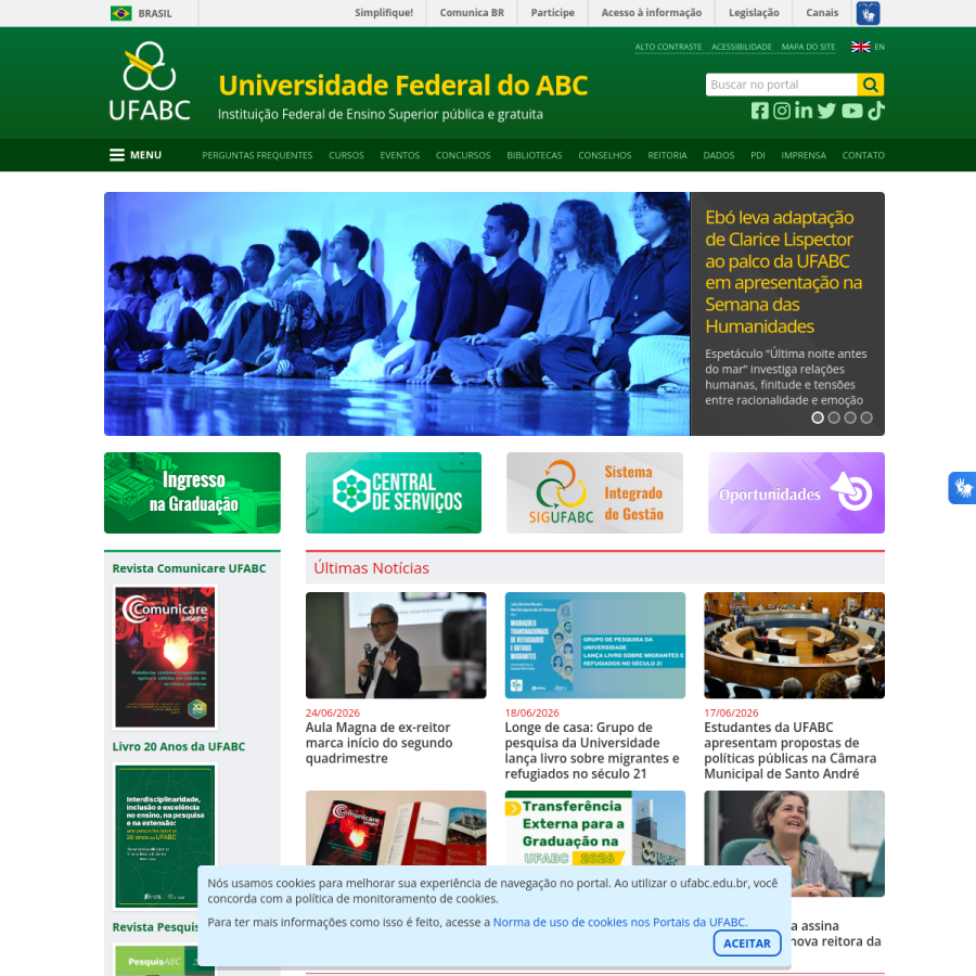 ufabc.edu.br homepage screenshot