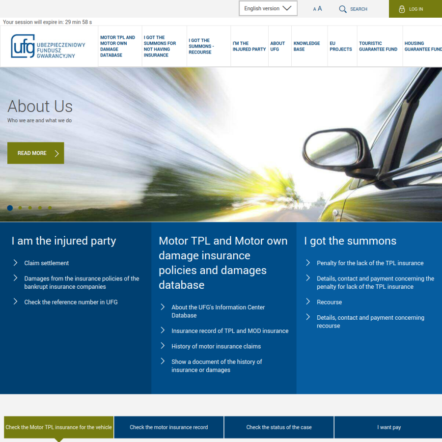 ufg.pl homepage screenshot