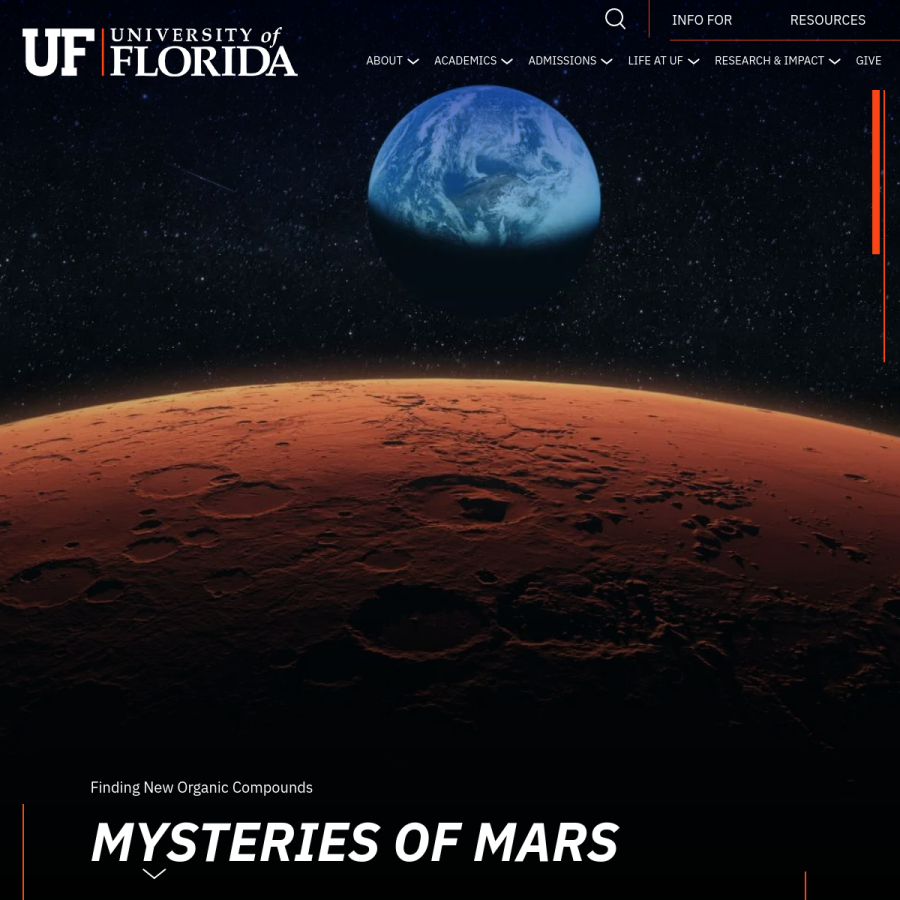 ufl.edu homepage screenshot