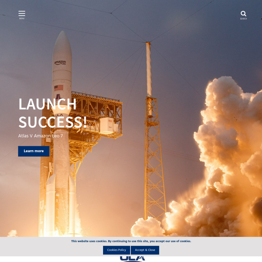 ulalaunch.com homepage screenshot