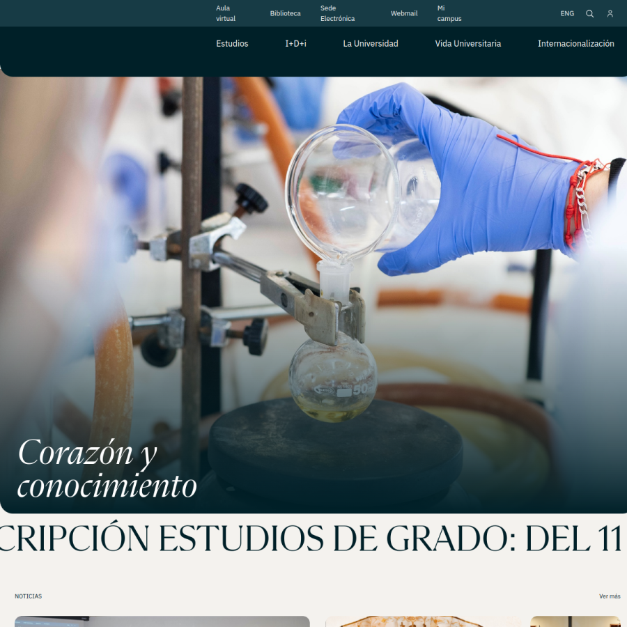 um.es homepage screenshot