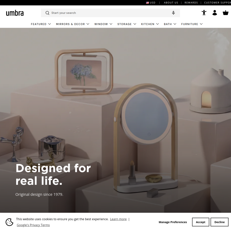 umbra.com homepage screenshot