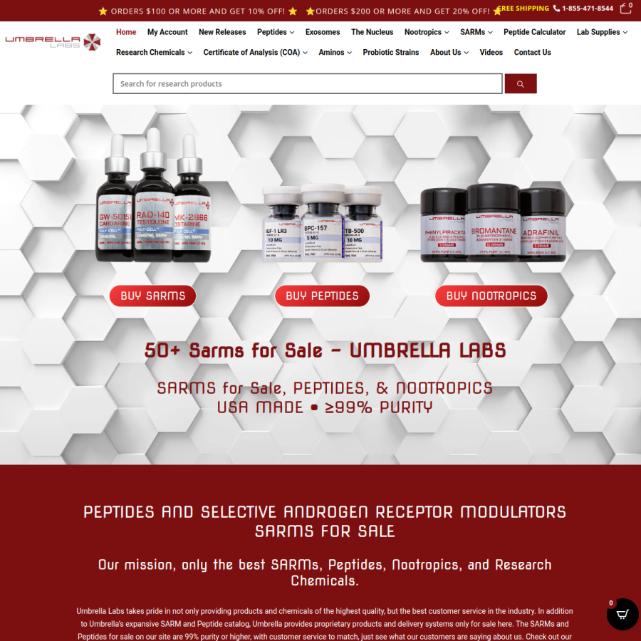 umbrellalabs.is homepage screenshot