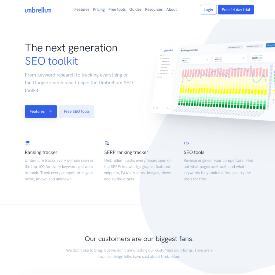 umbrellum.com homepage screenshot