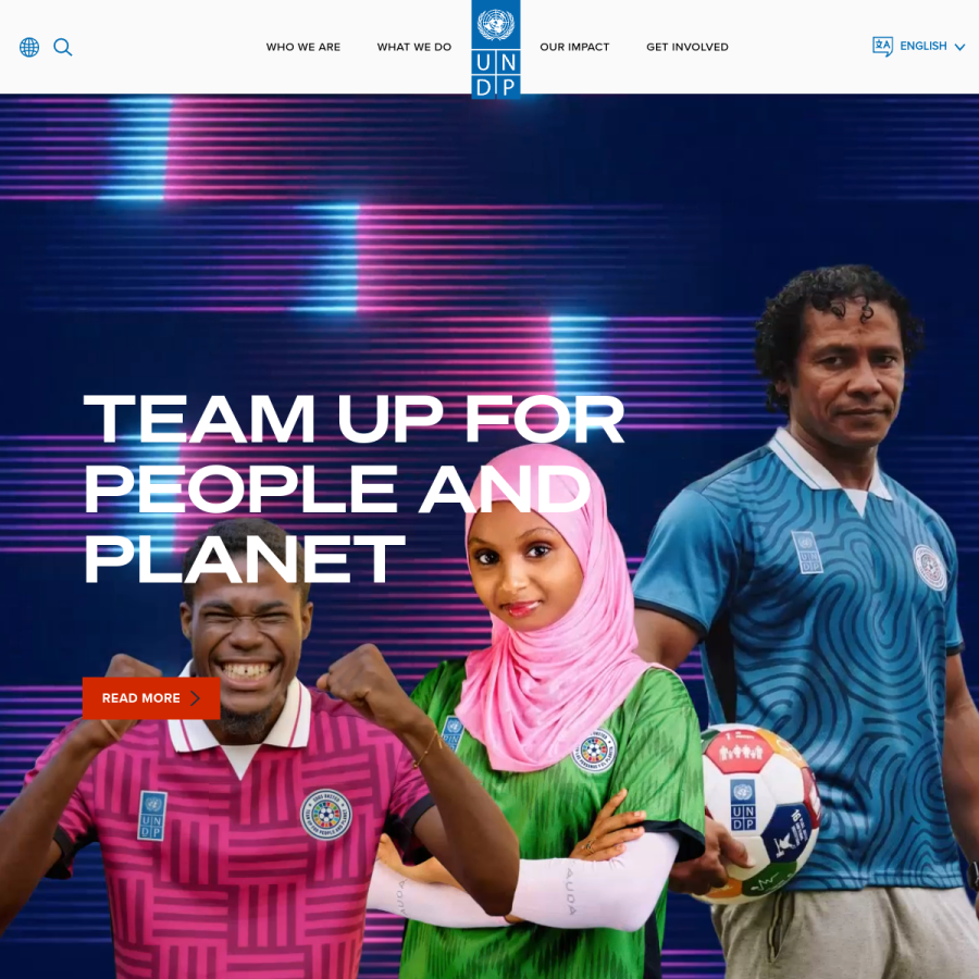 undp.org homepage screenshot