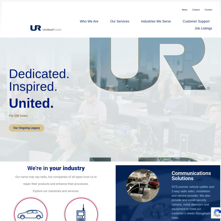 unitedradio.com homepage screenshot